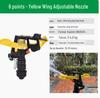 Rotating 360° Adjustable Plastic Rocker Arm Sprinkler for Lawn & Agricultural Irrigation