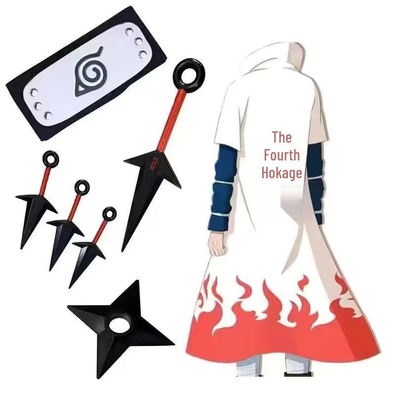 Naruto Minato Namikaze 4. Hokage Umhang Cosplay Kostüm