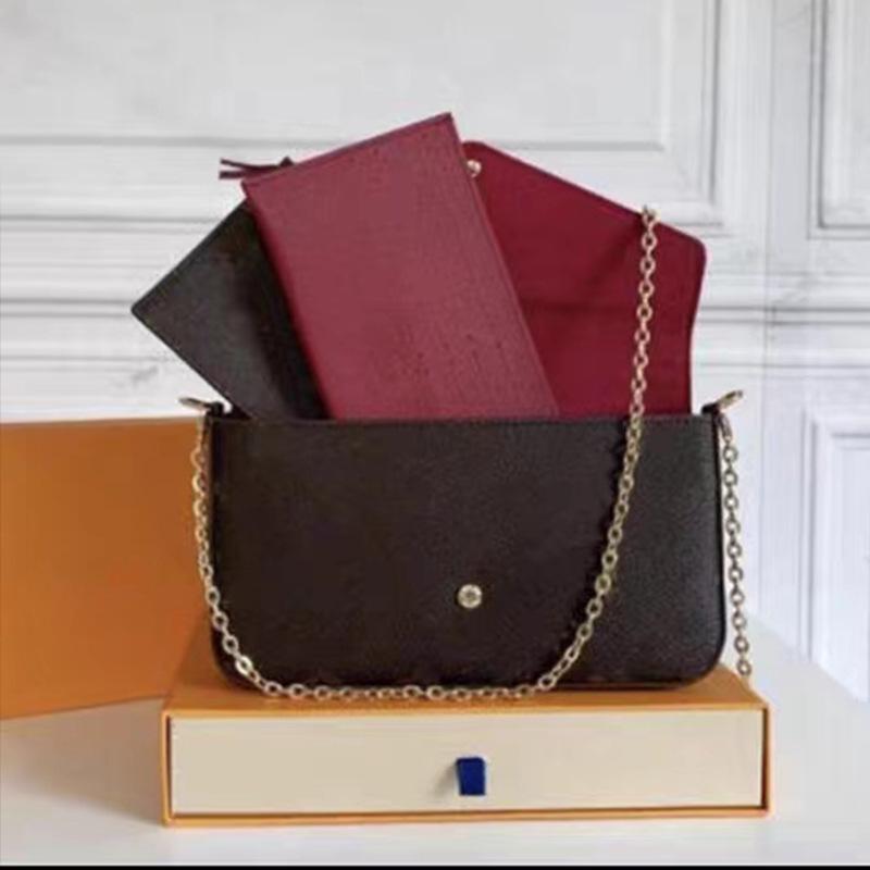 

Набір жіночих сумок з квітковим принтом 2025: Сумки-конверти на ланцюжку три в одному - Маленький квадратний дизайн 21cm