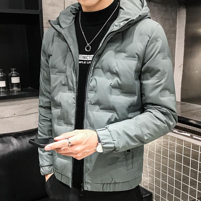 New Winter White Duck Down Jacket Thickened Warm Jacket Down Jacket Men's Loose Autumn and Winter Hooded Warm Duck Down Jacket