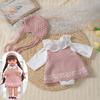 Puppenkleidung für 55cm Baby Reborn Puppe Kleidung Strickkleid DIY Spielzeug Puppenkleidung Zubehör Für 21.65in Baby Puppe Kleidung