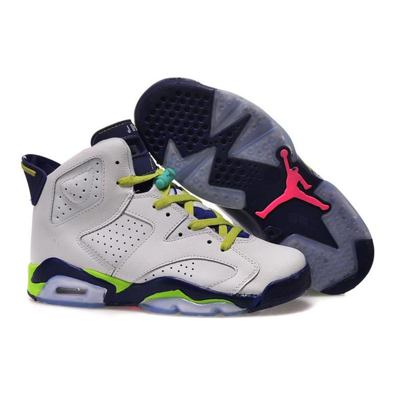Air Jordan 6 Retro Fierce Green Gs 543390-108
