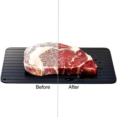 Vassoio Scongelamento Rapido per Carne Surgelata Riscaldamento Naturale Scongelatore Vassoio Taglieri Rapidi e Più Sicuri per Carne Pesce Surgelati