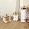 3 Pcs Qtip Holder Dispensers Storage Box Bathroom Organizers Containers for Cotton Ball/Cotton Swab/Cotton Round Pads