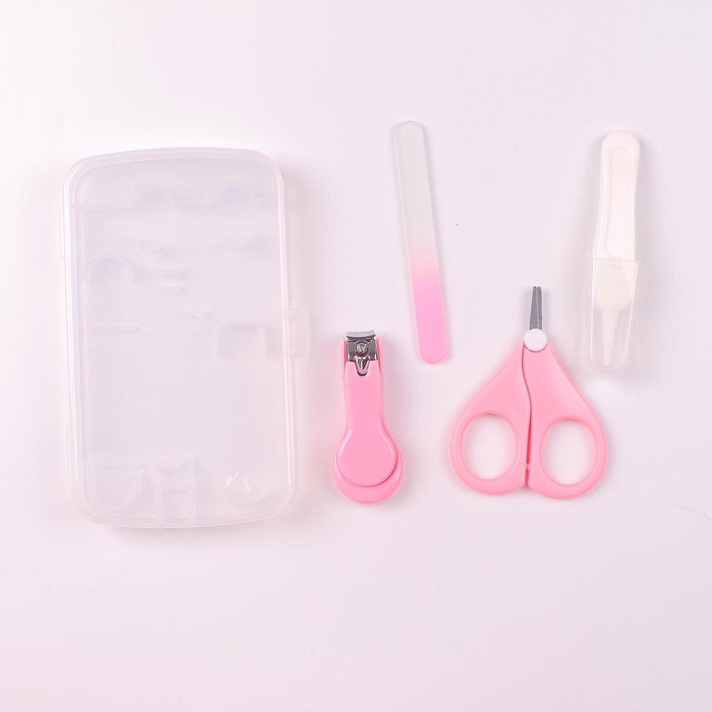 4-Piece Baby Safety Nail Care Set - Clipper, Cutter & Scissors for Newborns