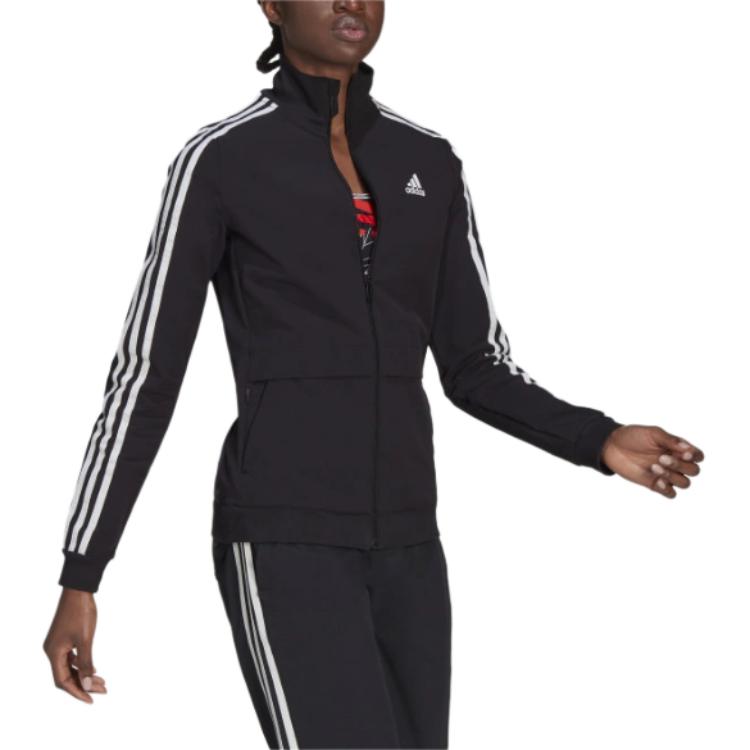 adidas Jackets Women's Black Stand Collar Moderate Other GK6154