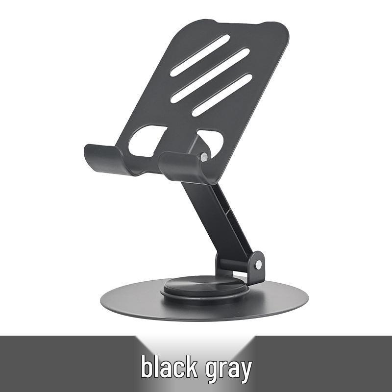 Universal Rotating Metal Phone & Tablet Stand - Creative Folding Desktop Holder Neutral Corrugated Box, Packaging