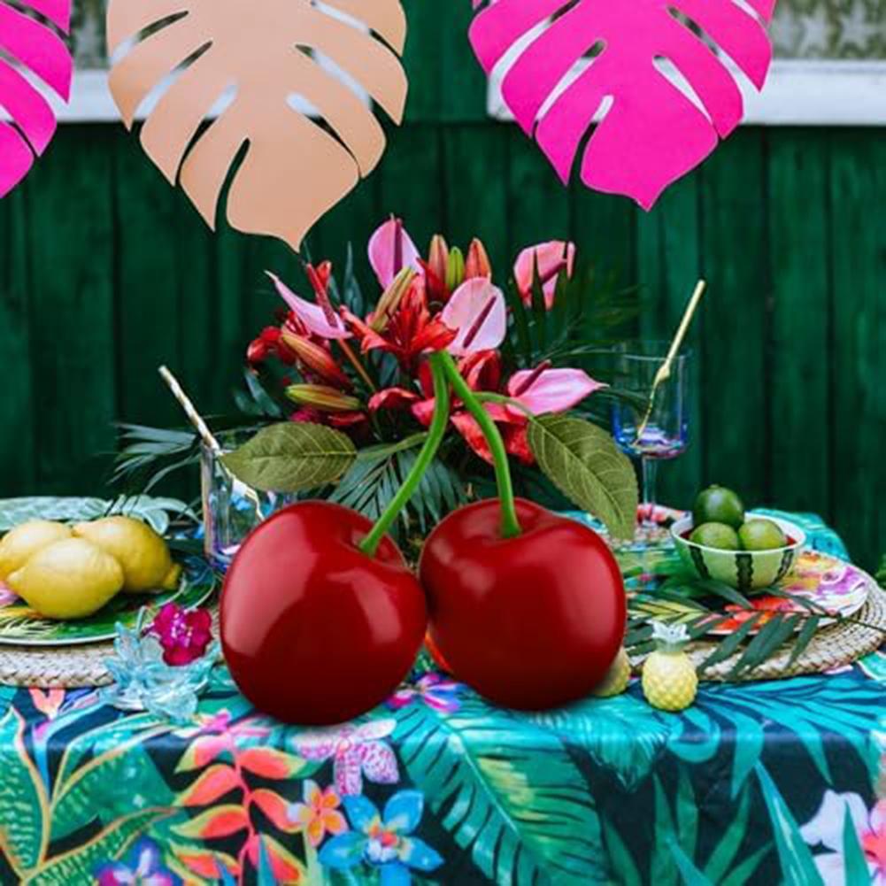Double Head Design Fake Fruit Ornament Fresh Look Maintenance