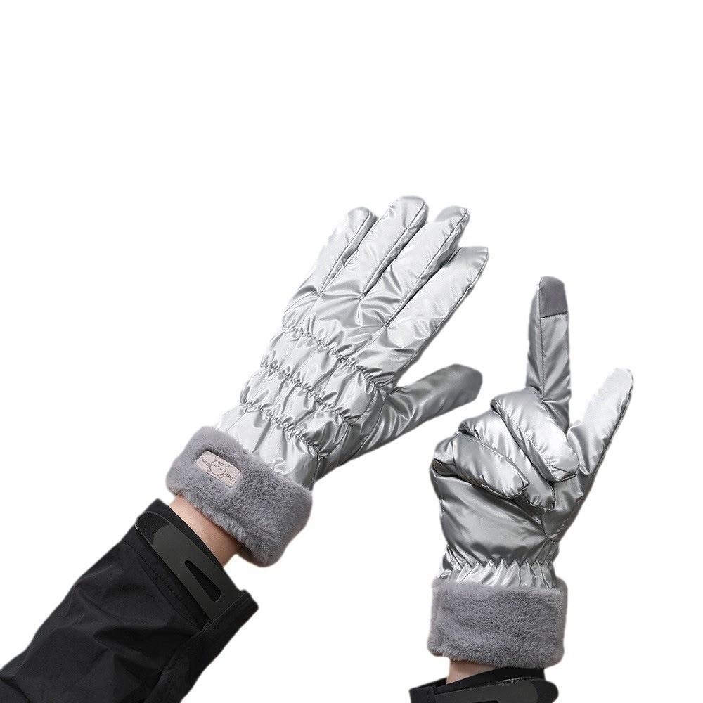 Winter Fashion Womens Fleece Lined Gloves With Touchscreen For Outdoor Commuting