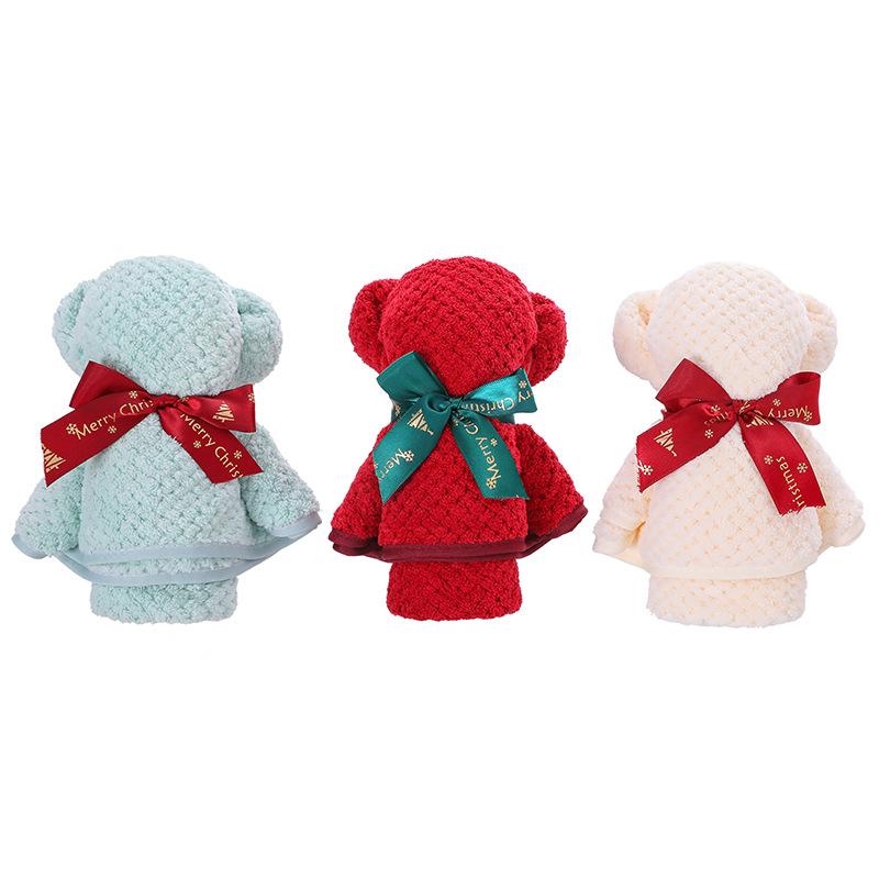 3/6Pcs Random Color Bear Towels for Opening Events, Shop Celebrations, Wedding Favors, Advertising Small Gifts,