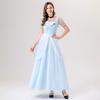 Cosplay Adult Ladies Dress Cosplay Princess Cinderella Cosplay Out Light Blue Costume