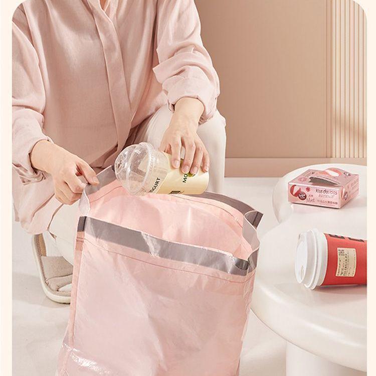 Сверхпрочные большие мусорные мешки на завязках - Ручные пластиковые для дома или общежития, Бесплатная доставка 1 bag