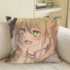 CCitrus GLAnime YYuzu Aihara Square Sofa Pillow Cover Solid Color Living Room Home Decor Cushion Case