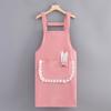 Breathable Chef Apron Corduroy Cooking Smock New Cooking Baking Bibs  for Women Girl