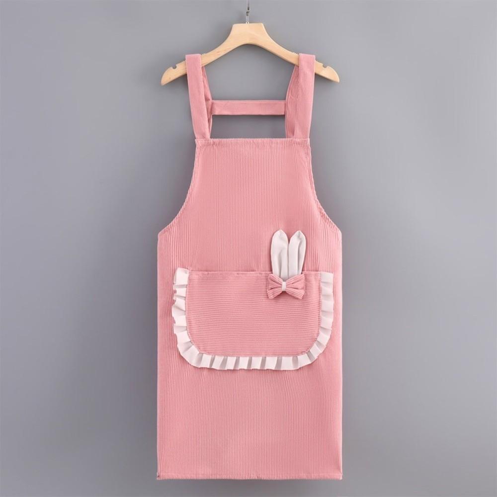 Breathable Chef Apron Corduroy Cooking Baking Bibs New Kitchen Apron  for Women Girl