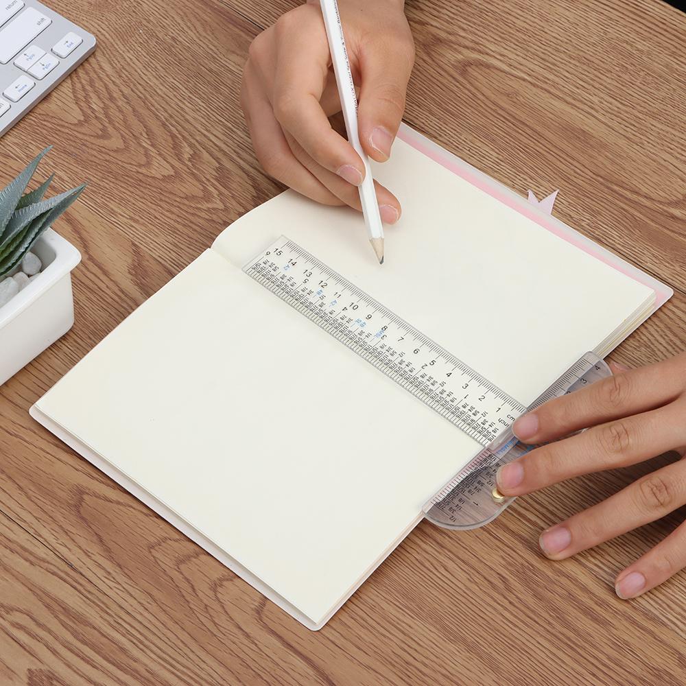 6" T-Square Ruler In Both Inches And Metric Measurements Clear Acrylic Ruler Graduated T-Ruler Handtool Measuring Scale Ruler
