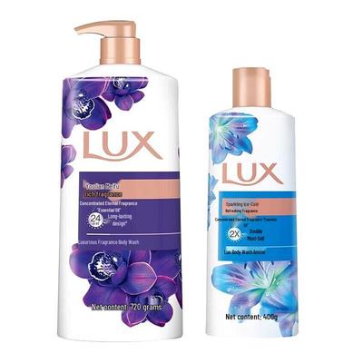 Shower Gel Duo Pack: Mysterious Lotus Charm & Shimmering Ice Cool