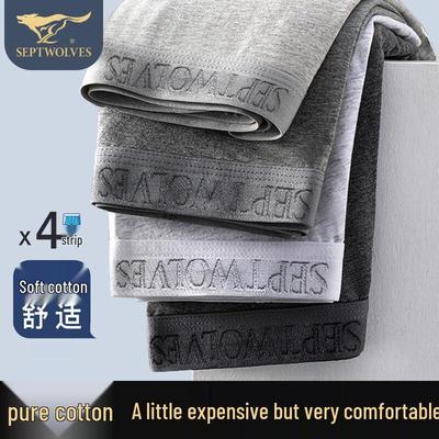 Men's Cotton Blend Boxer Briefs (4-Pack)