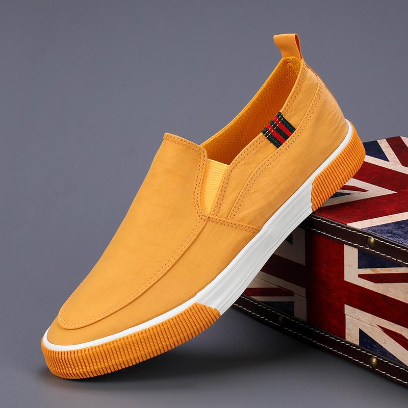Spring Men's Breathable Slip-on Canvas Shoes - Casual Low-top Fashion for Daily Wear