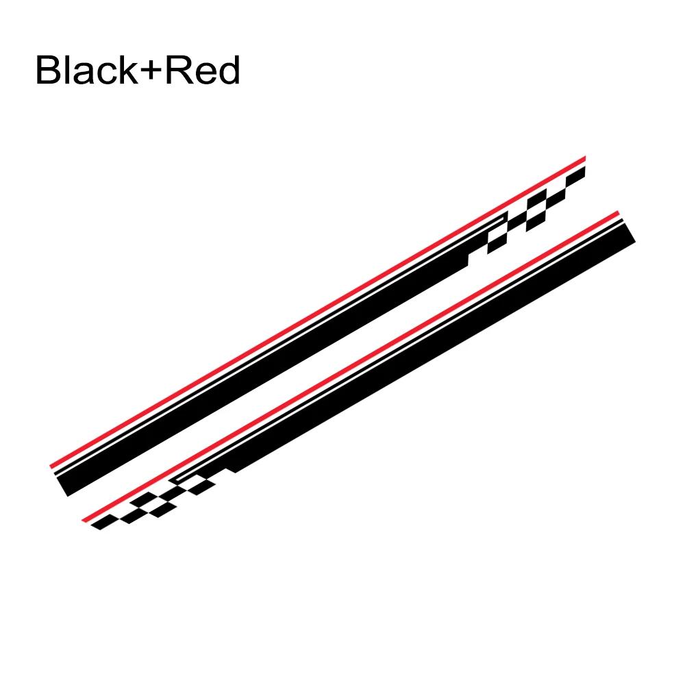 Car Body Side Door Stickers Racing Stripes Vinyl Decals Auto Decoration Accessories For Ford Fiesta MK7 3 Door ST 2008 - 2017