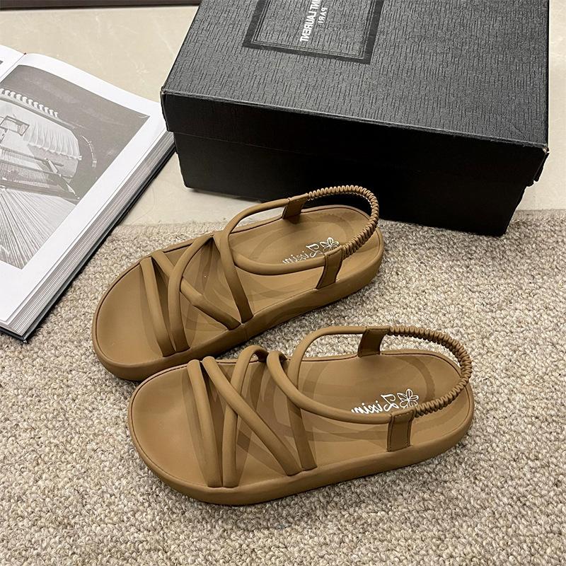 

Летние новые модные женские сандалии высокого класса с юбками на платформе, пляжная обувь для женщин 40 хаки