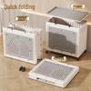 Foldable Storage Box for Clothes, Toys, and Quilts - Large Capacity, Flip-Top Organizer.
