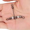 10pcs Set Durable T Shape Cross Line Fishing Swivels Connectors Accessories (1 0*1)