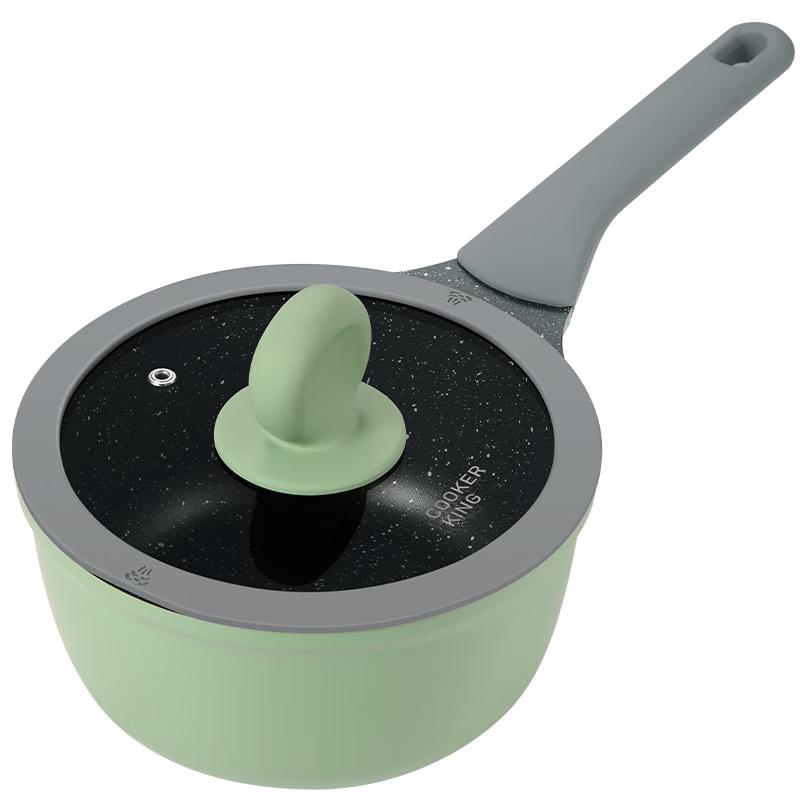 Chuada Huang Bamboo Green Stone Non-Stick Milk Pot