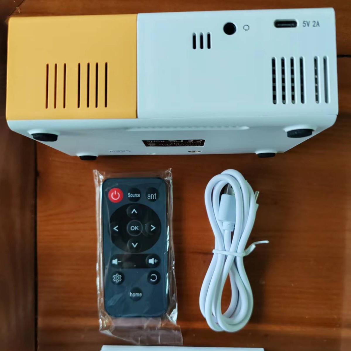 

Y300 Yellow & White Mini HD Home Theater Projector TYPE-C Input (No Charger) жовтий/білий