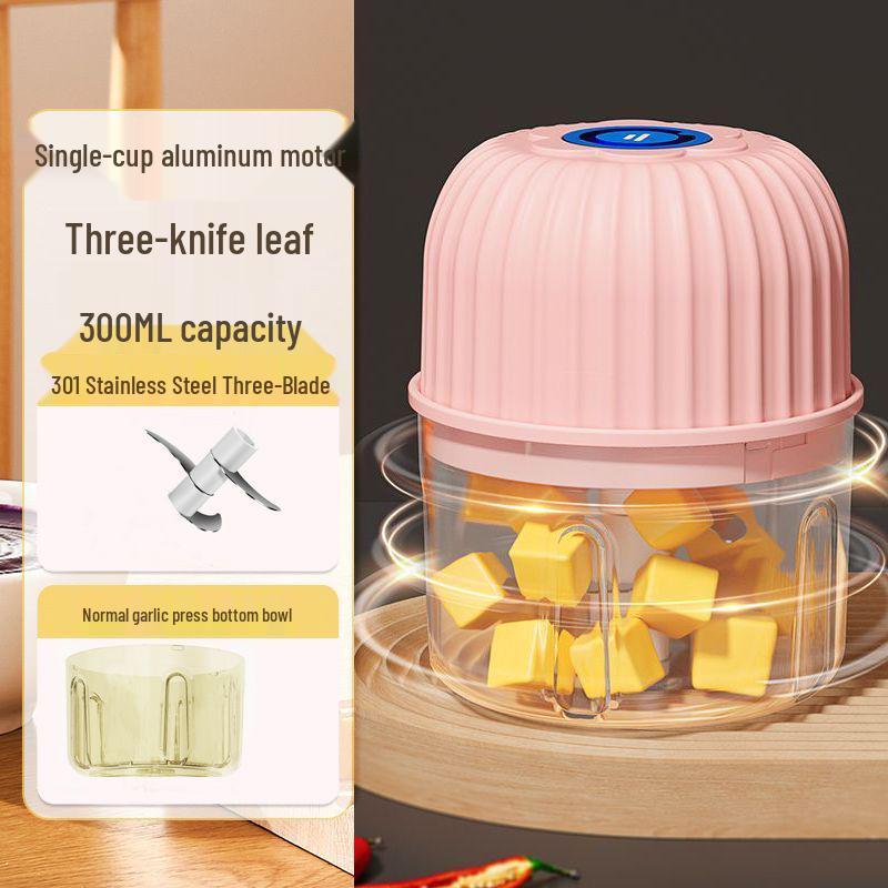 Electric Garlic & Baby Food Masher: Multi-functional Mini Processor & Grinder