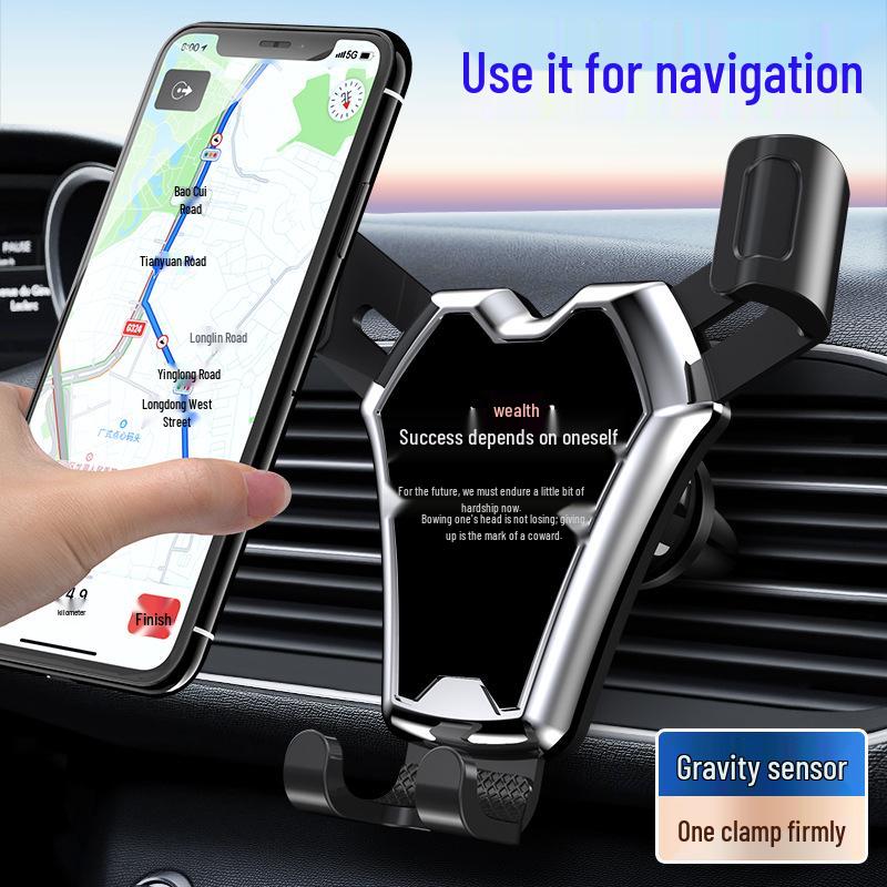 Car Air Vent Clip-on Metal Gravity Phone Holder