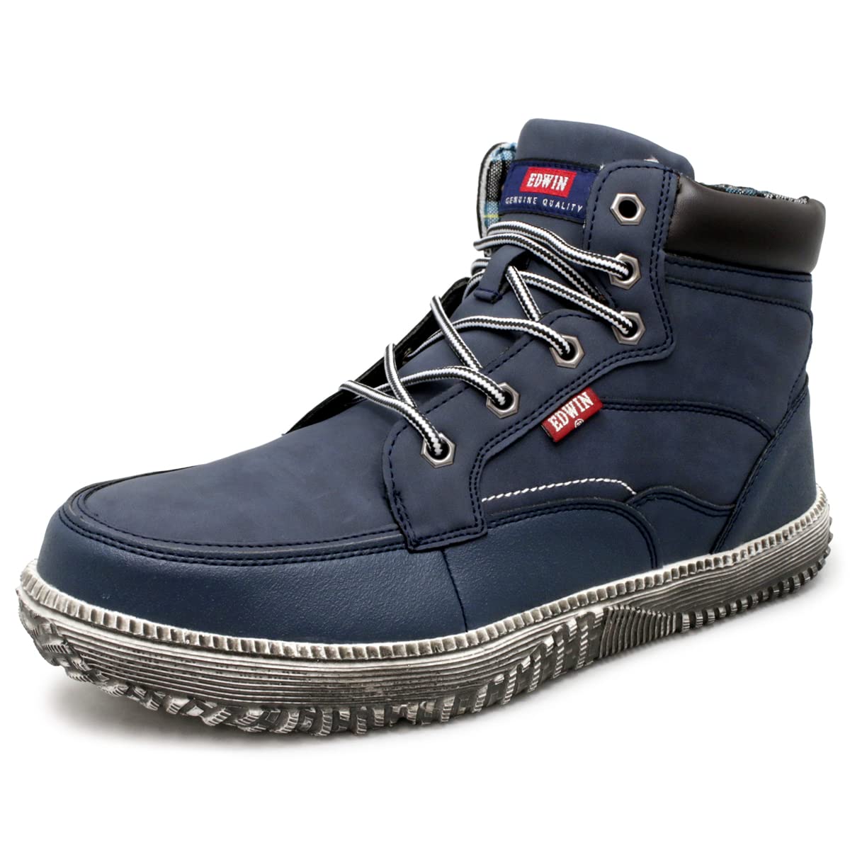 

Edwin Safety Wide Rubber Steel Toe Work esm101 Size Men s High-Top Shoes, Fit, Lightweight, Shock-Absorbing, Non-Slip, Sole, Cap, Lace-Up, Shoes,