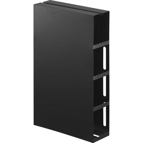 Yamazaki Magnetic Carpet Cleaner Holder, Black, Approx. W20 X D7 X H32.5cm, Tower, Floating Storage, Easy Installation, 5446