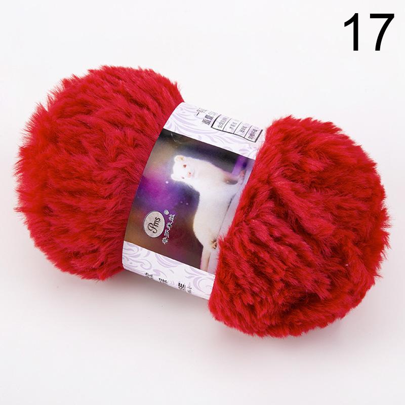 Imitation Mink Thick Wool Hand Knitting DIY Imitation Fur Fur Velvet Mink Velvet Hat Scarf Blanket Line