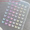 50 Stück Glitzer Nagelkristall Strasssteine Schmetterlingsformen Nagelkunst Designs Charms Schmuck für Luxus Nagelkunst 3D Zubehör