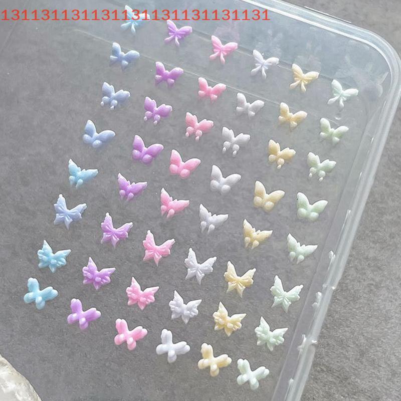 50 Stück Glitzer Nagelkristall Strasssteine Schmetterlingsformen Nagelkunst Designs Charms Schmuck für Luxus Nagelkunst 3D Zubehör