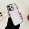 For iPhone 15 Pro Clear Phone Case Electroplating Edge PC Acrylic Back Cover