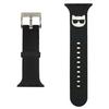 Pasek Do Apple Watch 42/44/45/49mm Karl Lagerfeld Silicone Czarny