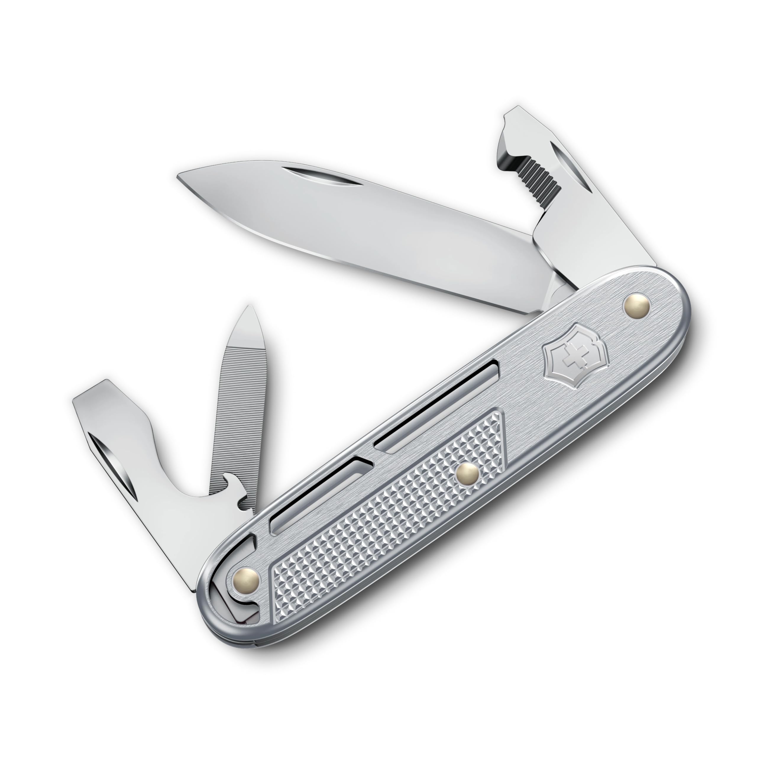 

VICTORINOX ALOX Refined Synergy Silver Multi-Tool Knife 9 Functions Swiss Made Compact Outdoor Camping Survival Gift