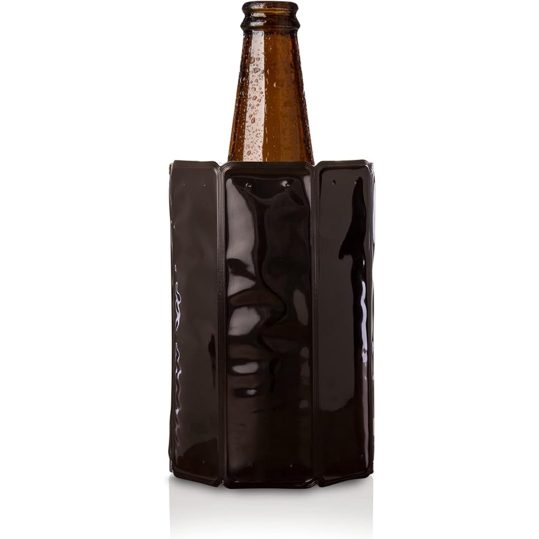 [Officially Imported] vacu vin Rapid Ice Mini Black (Foldable Bottle Cooler)