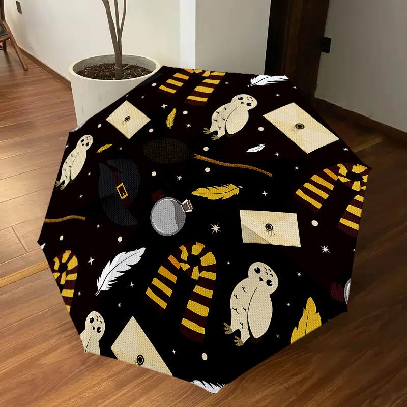1PC Warner Hogwarts envelope Umbrella-8-Rib Reinforced, Automatic Open, Lightweight-A100
