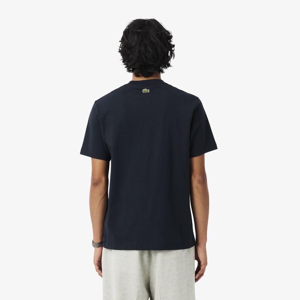 [Lacoste] Men's Tennis Lettering Graphic Short Sleeve T-Shirt TH1578-56G350
