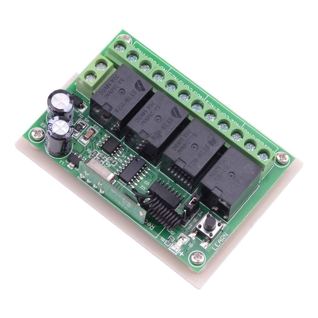 DC 12V RF Releu Wireless Telecomandă 10A Universal 315MHz Comutator Releu Telecomandă pentru Transmițătoare Casă DIY și 1 Comutator, 4 Canale Motoare,