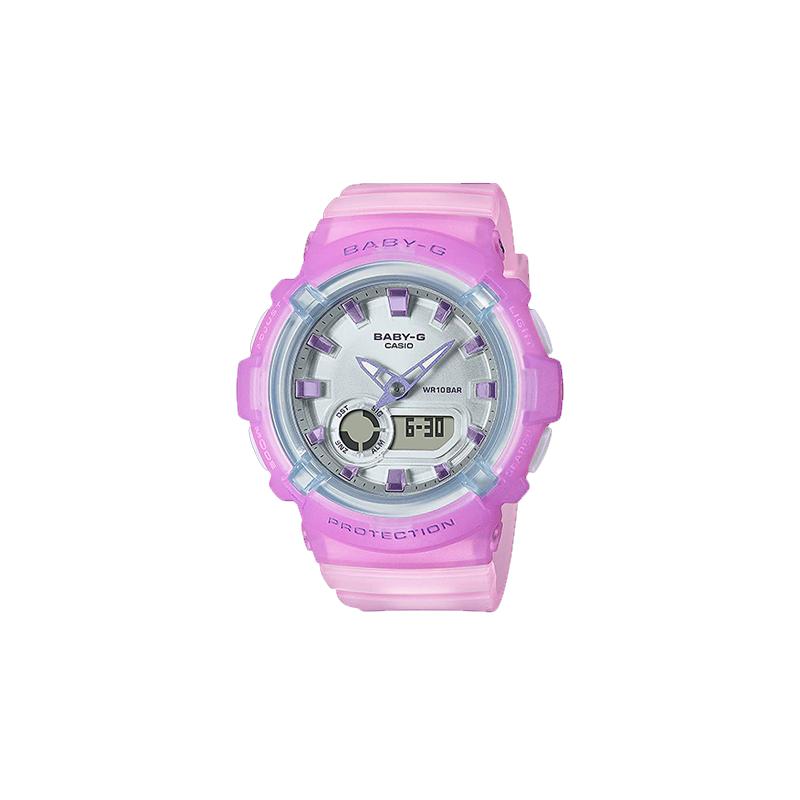 

Casio BABY-G Sports Series Macaron Contrast Color Waterproof and Shockproof Sports Watch Quartz Movement Resin Strap Japanese and BGA-280-6APR-person