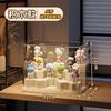 Blind box display stand storage transparent dustproof acrylic figure toy building block display cabinet POP MART display box