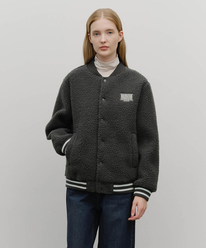 Marith + Franois Girbaud Fleece Varsity Jacket Charcoal