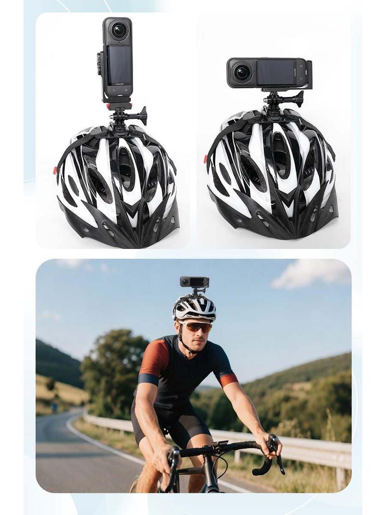 Clip Staffa di Montaggio Orizzontale Insta360 X3/X4/X5 per Action Cam