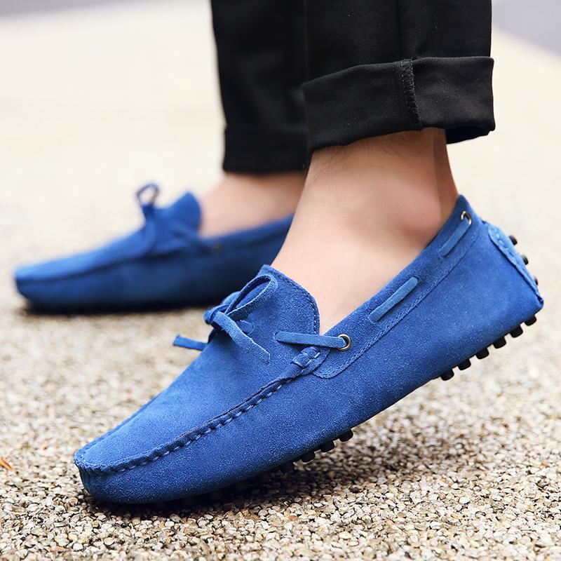 2024 Leather Male Comfortable Casual Shoe All-match Mens Slip on Shoes Summer Handmade Men's Driving Shoes Classic Loafers Men