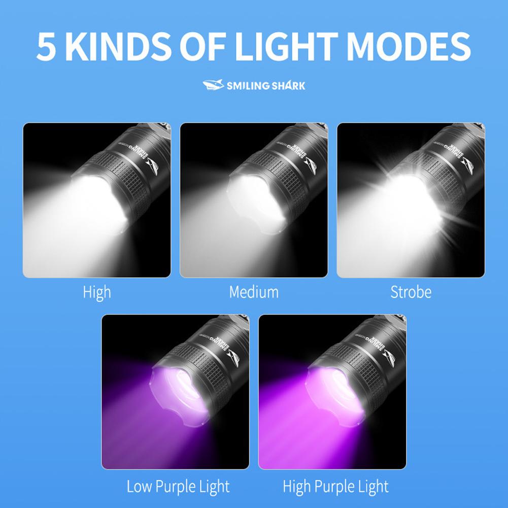 High Strong Power Led FlashlightsTactical Torch With Display Light USB Charging Outdoor Camping Fishing Emergency Zoom Lantern