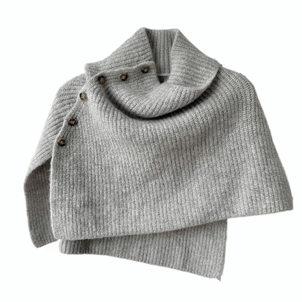 Thicken High Neck Scarf Warm Scarves Knitwear Classic Women Winter Shawl  Women